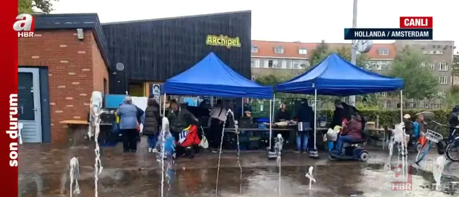 Bu görüntüler Avrupa'dan! Amsterdam'da gıda kuyruğunu A Haber görüntüledi: Kuyruklar her geçen gün artıyor 9