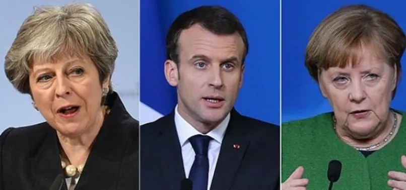 May, Macron ve Merkel İran'ı görüştü