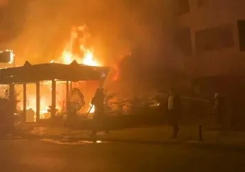 Sancaktepe'de restoranda yangın