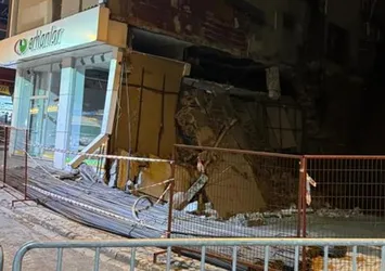Giresun'da temel atma çalışmasında korku dolu anlar! Bina tahliye edildi