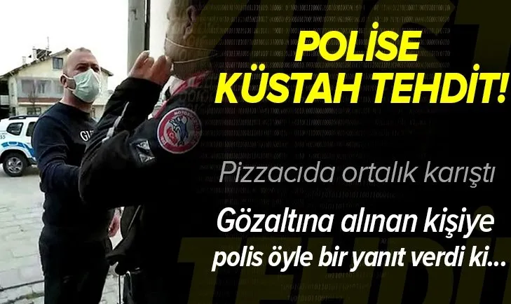 Sizi Irak'a Suriye'ye gönderirim diyen kişiye polisten efsane yanıt! Polisi tehdit eden iki kişi de gözaltına alındı