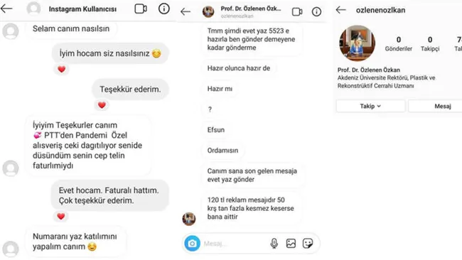 Rektör Özlenen Özkan ismini kullanan dolandırıcılara karşı uyardı