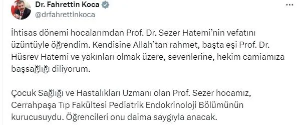 bakan-koca-aci-haberi-duyurdu-prof-dr-husrev-hatemi-hayatini-kaybetti-1713205495508.jpeg Tıp dünyasının acı kaybı! Bakan Koca acı haberi duyurdu: Prof. Dr. Sezer Hatemi hayatını kaybetti - 1