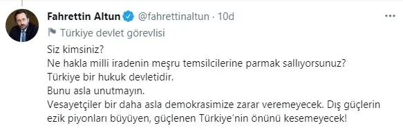 İletişim Başkanı Fahrettin Altun'dan 103 emekli amiralin bildirisine sert tepki! “Haddinizi bilin!” - 2