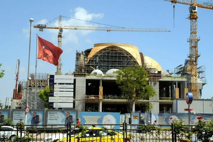 Barbaros Hayrettin Paşa Camii'nin yüzde 75'i tamam! İşte son görüntüsü