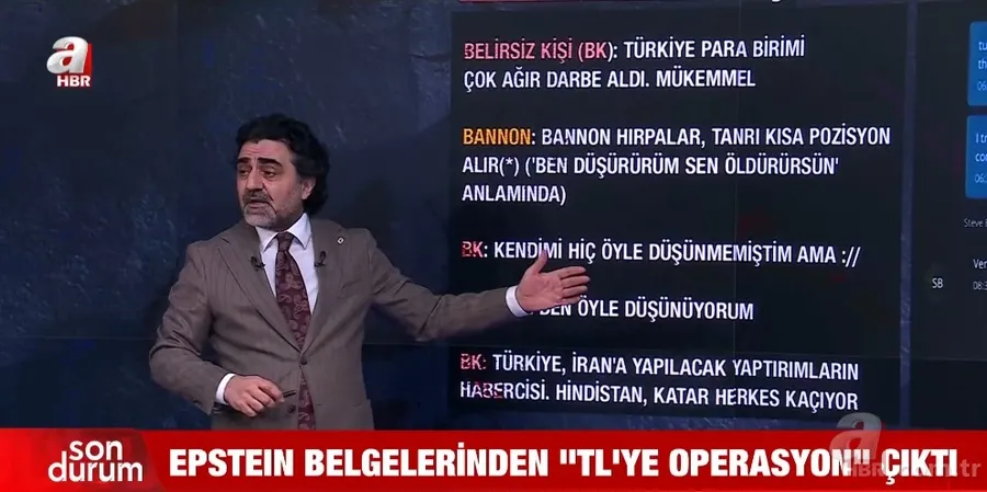 Epstein belgelerinde Türk Lirasına operasyonun şifreleri! Steve Bannon yazışmaları ortaya çıktı 4