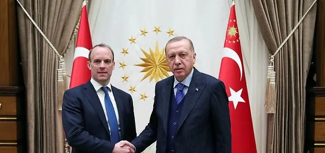 Son dakika: Başkan Erdoğan, Dominic Raab’ı kabul etti