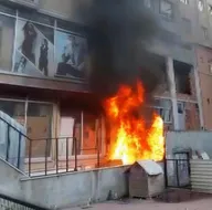 Korkutan yangın! Film izler gibi izlediler