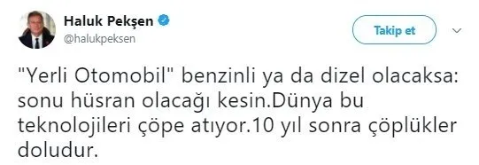CHP Milletvekili Haluk Pekşen yerli otomobili hedef aldı - 1
