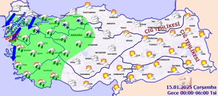 Meteoroloji hava durumu raporu 14 Ocak | Kar kapıya dayandı: Hangi bölgelerde kar yağışı bekleniyor? 14