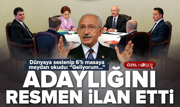 Kılıçdaroğlu adaylığını resmen ilan etti