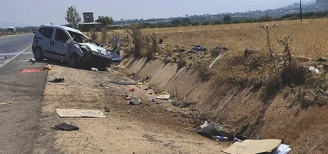 Gaziantep'te takla atan hafif ticari aracın sürücüsü öldü