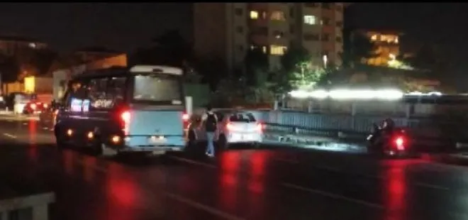 İstanbul’da şoke eden görüntüler! Canını hiçe saydı akan trafiğin ortasında yürüdü