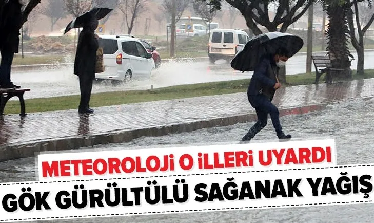 Meteoroloji'den son dakika hava durumu açıklaması! Sağanak yağış ve kuvvetli rüzgar uyarısı | 4 Ocak 2021 hava durumu