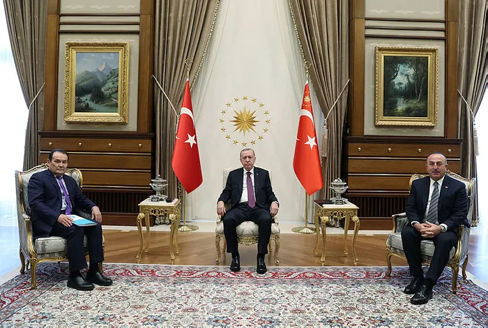 Son dakika: Başkan Erdoğan'dan Cumhurbaşkanlığı Külliyesi'nde peş peşe önemli kabuller - 2