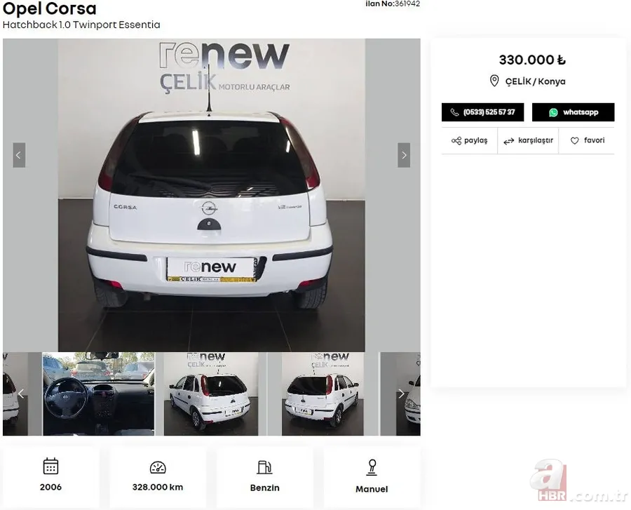 197 bin TL'ye satılık araç var! 2. El araç fiyatlarını yeniledi! İşte Volkswagen, Hyundai, Fiat, Renault, Peugeot, Opel… 11