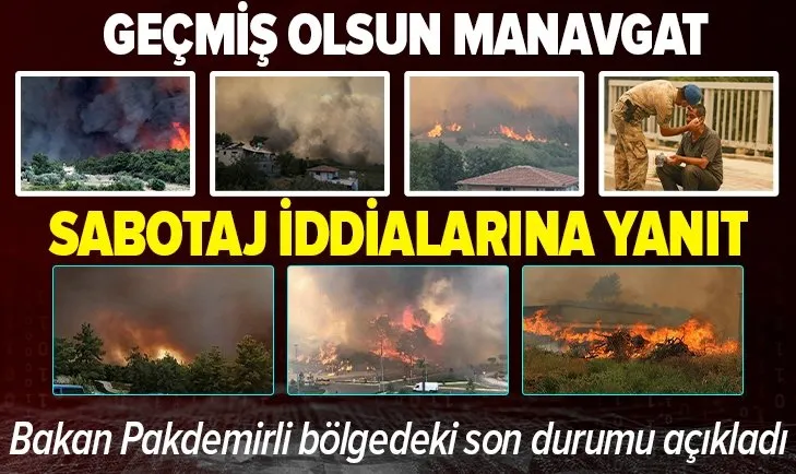 Tarım ve Orman Bakanı Bekir Pakdemirli’den Antalya Manavgat’ta çıkan yangına ilişkin son dakika açıklamaları