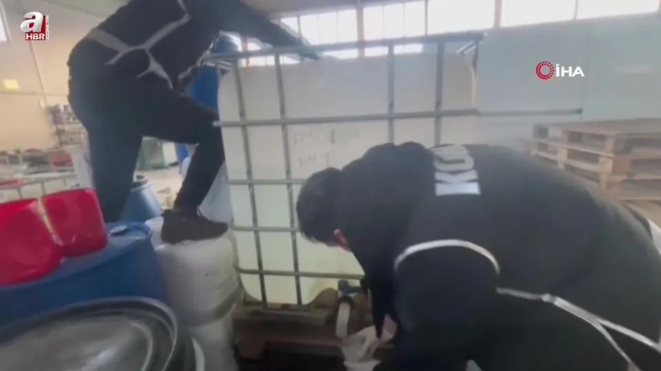 Erzurum’da 1 ton metil alkol geçirildi!