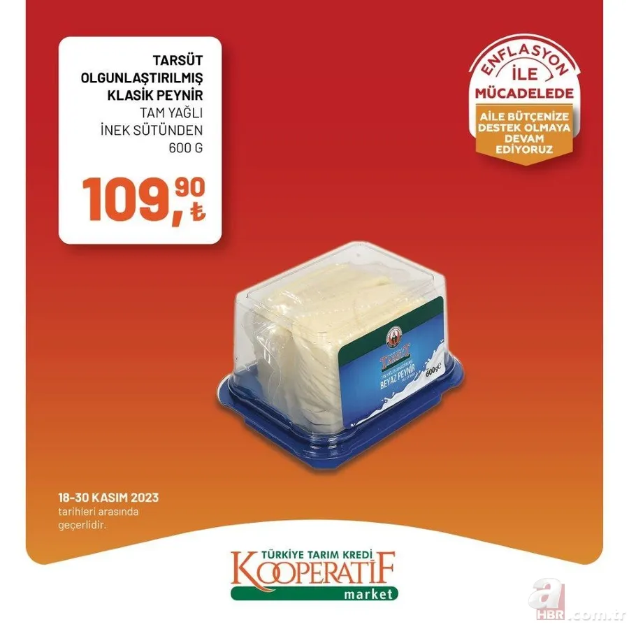 Tarım Kredi Market Kasım indirimleri bitiyor! Tost peyniri, sıvı deterjan, tuvalet kağıdı, domates salçası ve dana kıyma kaç TL’ye satılıyor? 18