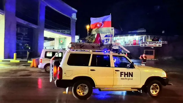 Azerbaycan’dan 2. yangın söndürme ekibi geldi