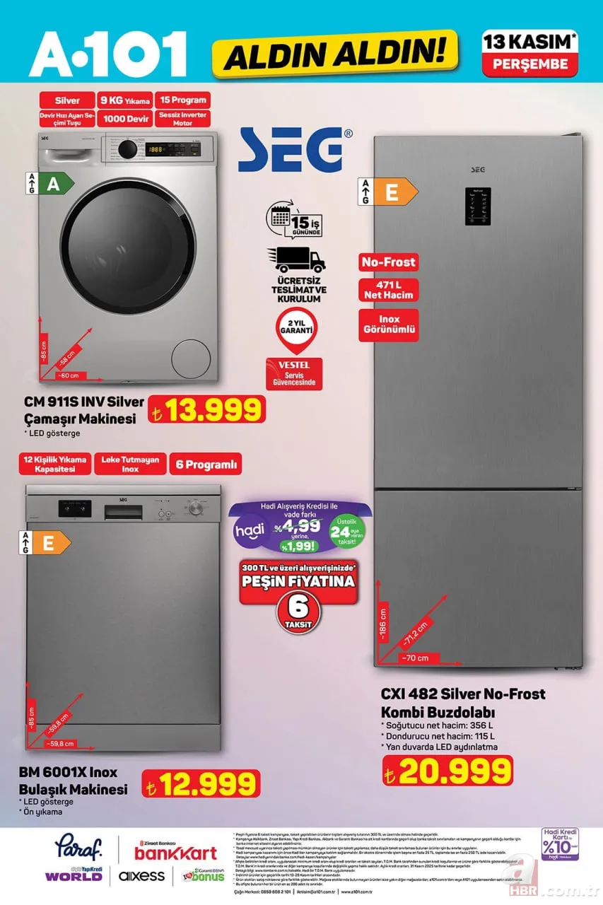 A101 13 KASIM AKTÜEL | İndirim günleri başlıyor! A101 hangi ürünler indirimde? Elektrikli semaver, darbeli matkap… 7