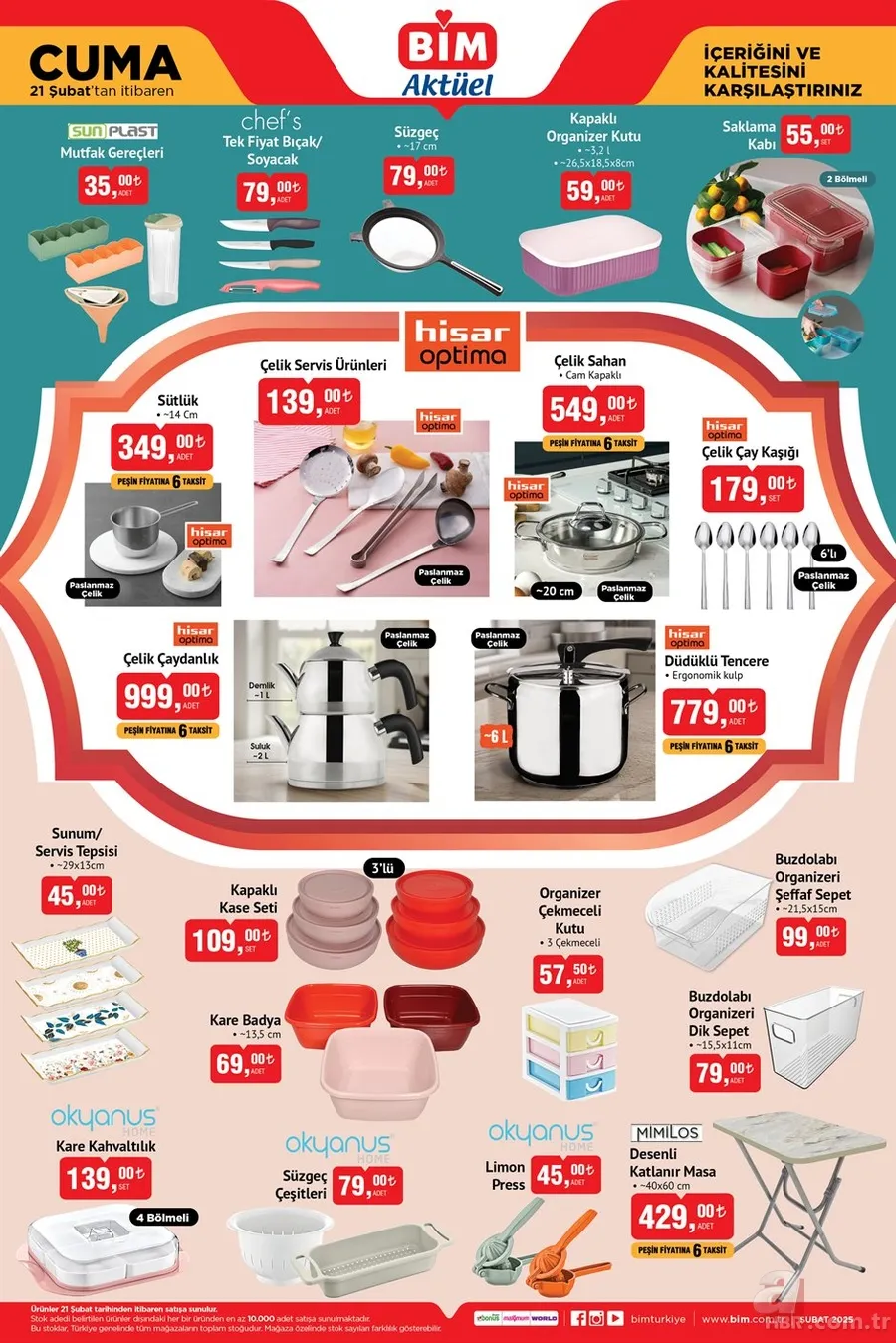 BİM 21 Şubat aktüel kataloğu: Aracı olanlara A'da Z'ye ihtiyaç listesi satışta! 5