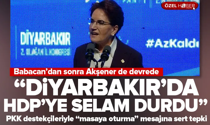 Meral Akşener’den HDP’ye yeşil ışık!