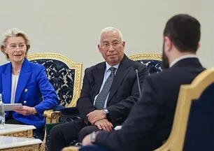 Suriye Cumhurbaşkanı Şara AB yetkilileriyle bir araya geldi