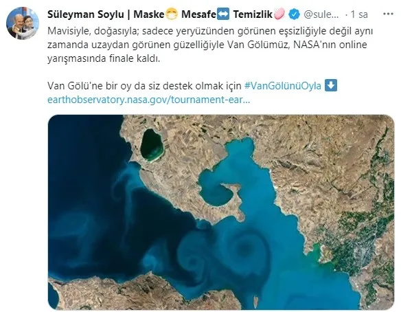 Van Gölü fotoğrafı NASA’nın düzenlediği yarışmada finale kaldı - 1