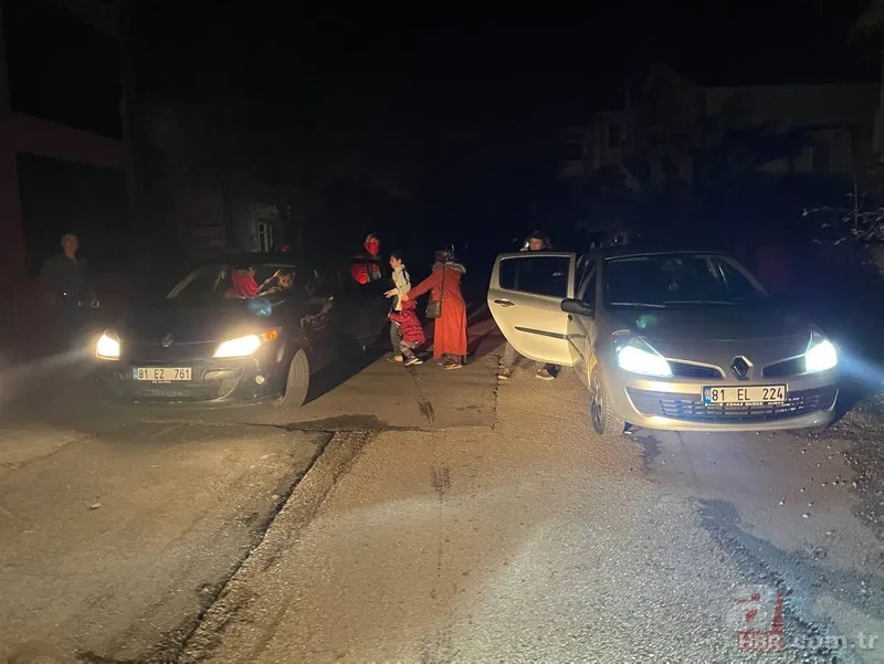 Düzce'de gece saatlerinde korkutan deprem! Depremin ürkütücü sesi ortaya çıktı 15
