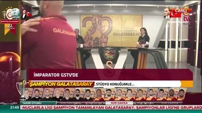 Fatih Terim konuşurken şampiyonluk baskını