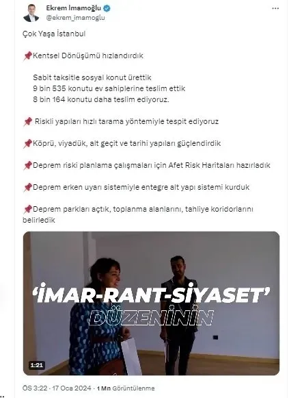 Hani söz verdiğin 100 bin konut nerede İmamoğlu! Depremi reklam olarak kullanan İBB Başkanı fena tosladı - 6