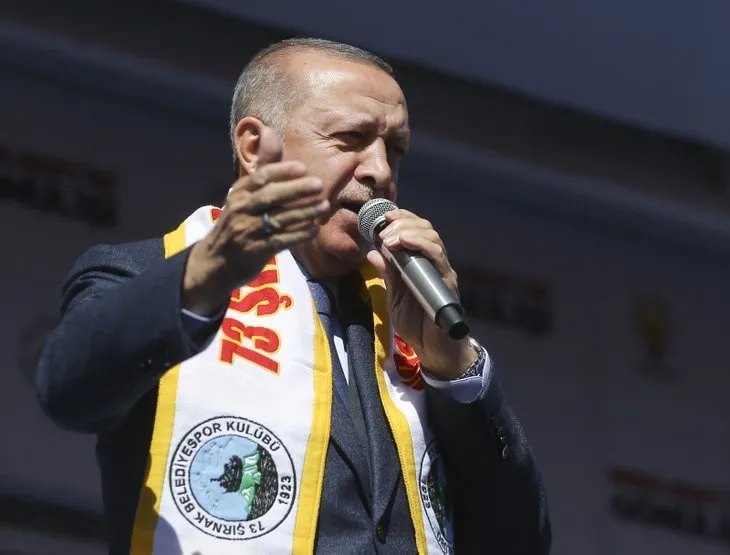Başkan Erdoğan'a Şırnak'ta sevgi seli