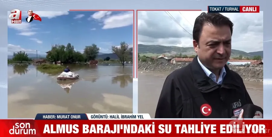 Tokat Valisi Abdullah Köklü A Haber’de! Amasya ve Tokat'ta taşkın riski sürüyor mu? 2