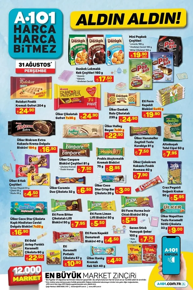 A101 31 Ağustos aktüel ürünler kataloğunda neler var? 3.999 TL’ye akıllı telefon ve tüm kırtasiye malzemeleri A101’de