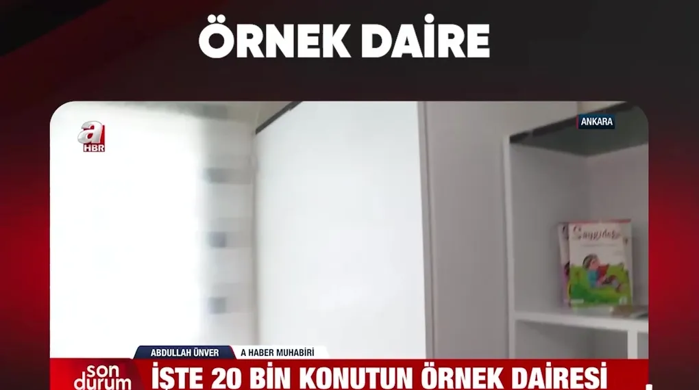 İŞTE KURASIZ SATILACAK ÖRNEK DAİRE
