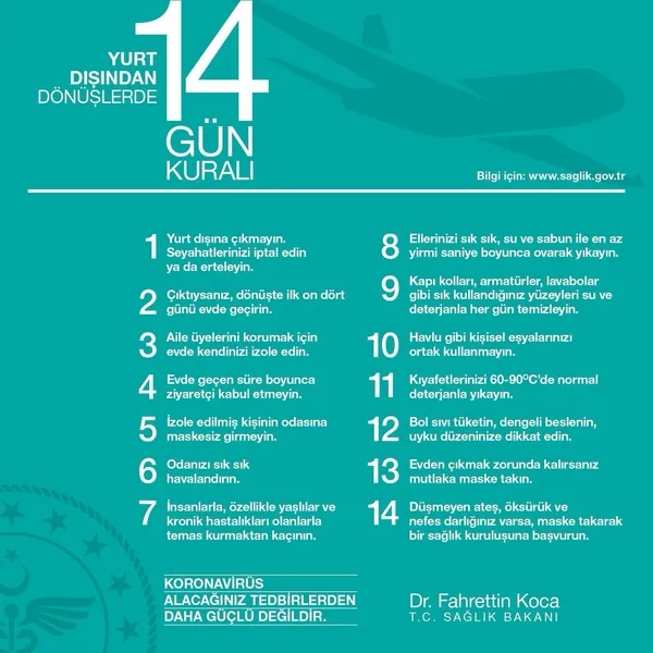 14 gün kuralına uymayanlara kötü haber! Dışarıda yakalandığı anda karantinaya alınacak