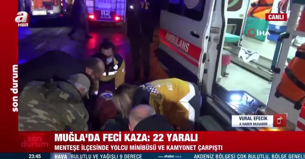 Muğla'da feci kaza: 22 yaralı