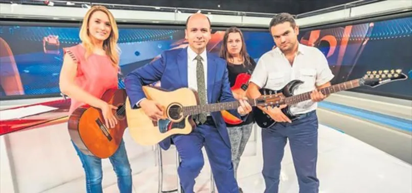 Beş gitarım var, bülten öncesi beste yapıyorum