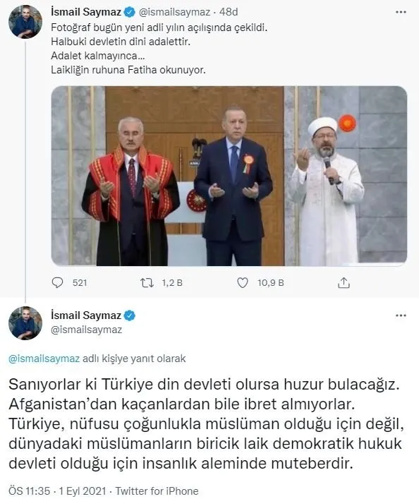Yargıtay binasının açılışındaki dua rahatsız etti! Cumhuriyet T24 İsmail Saymaz ve Merdan Yanardağ...