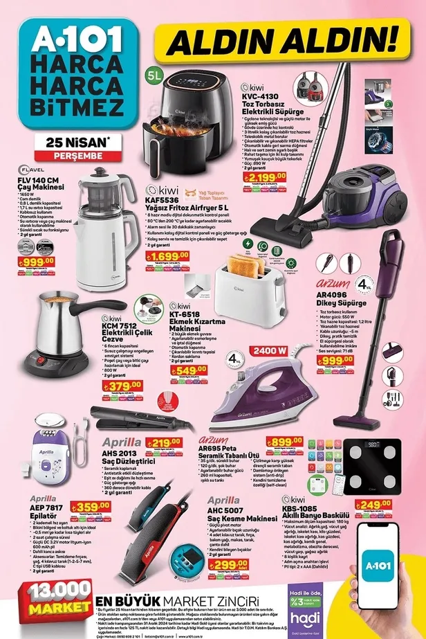 29 Nisan A101 aktüel ürünler kataloğu yayınlandı! A101’de su arıtma cihazı, Kablosuz kulaklık, cam matara, Tiny House uyguna satışa sunuluyor - 6