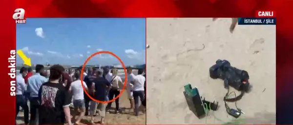 İBB’ye bağlı cankurtaranların darbettiği A Haber ekibi canlı yayında o anları anlattı