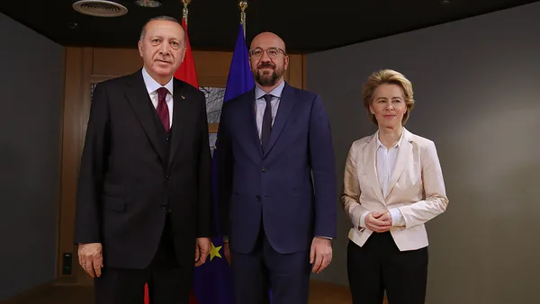 Son dakika: Başkan Erdoğan, AB Komisyonu Başkanı Ursula von der Leyen ile görüştü - 4