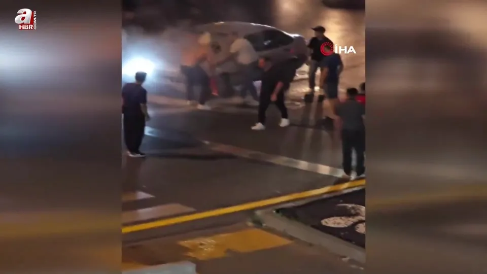 Ankara’da korkutan otomobil yangını