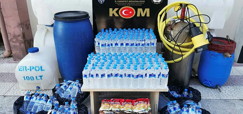 Malatya'da 2 ton sahte içki ele geçirildi