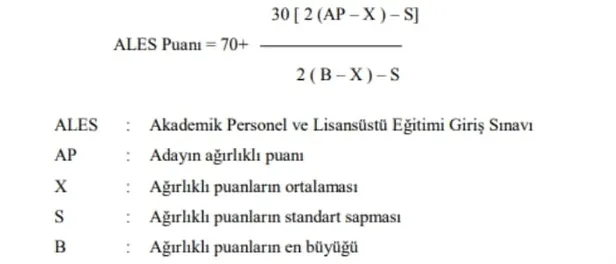 Ales puanı nasıl hesaplanır? Ales soru sayısı 2020 kaç? Ales 1-2-3 puan...