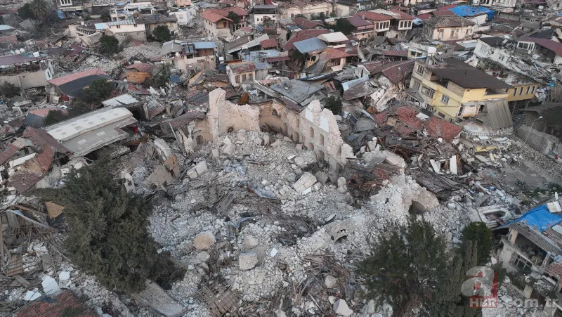 Hatay'daki yıkım Antakya Kalesi'nden görüntülendi 8