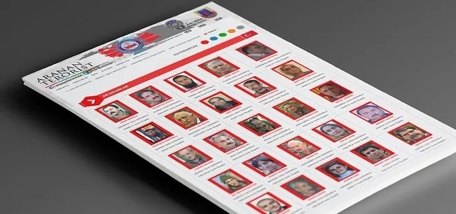 Terör arananlar listesi güncellendi