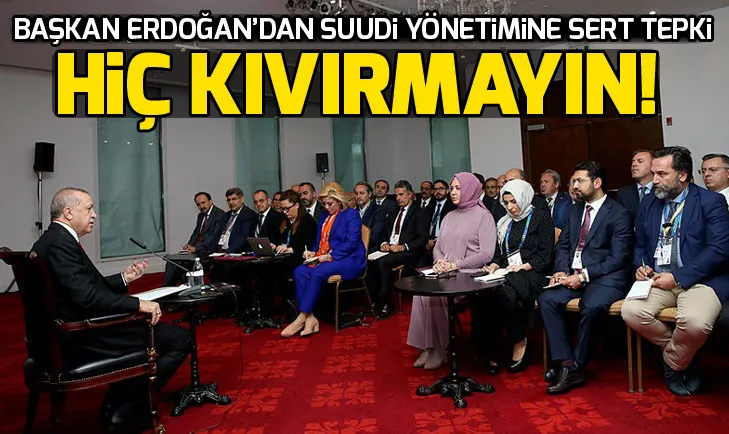 Başkan Erdoğan: Uluslararası yargıyı ayağa kaldırırız