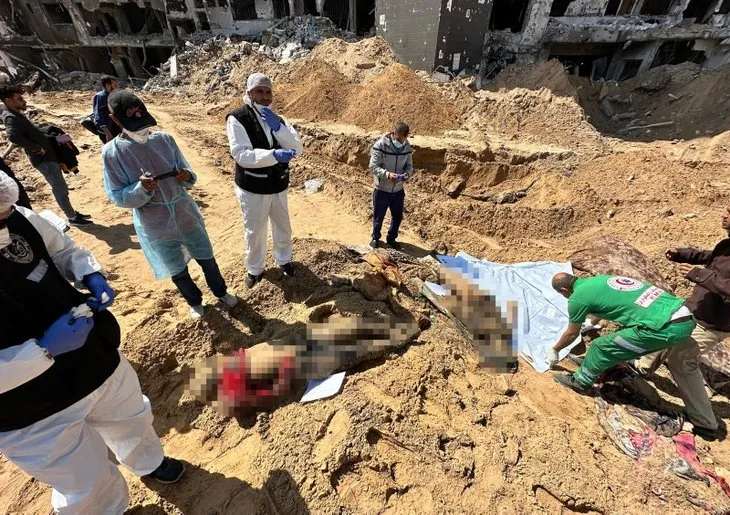 İsrail ordusunun harabeye çevirmişti! Şifa Hastanesinde toplu mezar bulundu